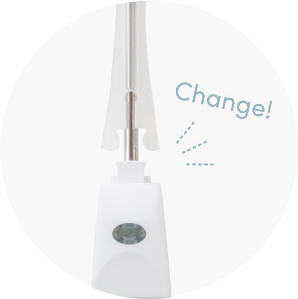 交換可能なブラシヘッドの画像